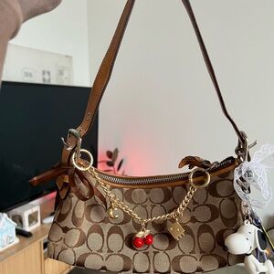 Vintage Coach Signature East West Demi Shoulder Bag